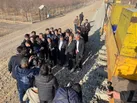 بازدید وزیر راه و شهرسازی و استاندار زنجان از اتمام عملیات ریل گذاری دو خطه زنجان-قزوین