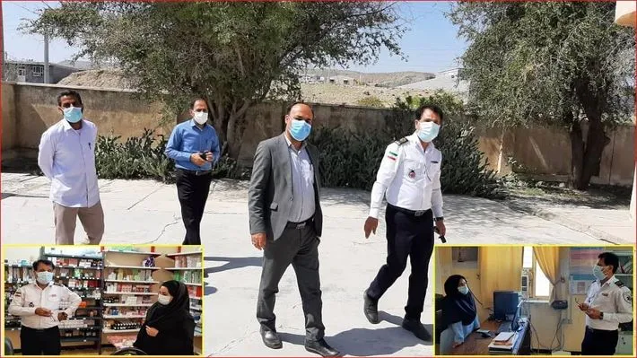 بازدید رئیس اورژاتس پیش بیمارستانی و مدیر حوادث دانشگاه علوم پزشکی هرمزگان از پایگاه‌های اورژانس رودان