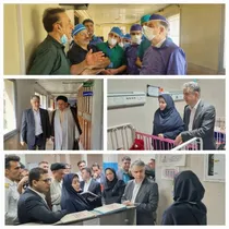 بازدیدمعاون درمان وزارت بهداشت از بیمارستان امام خمینی(ره) دهدشت
