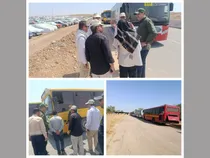 اعزام دومین ناوگان سازمان حمل‌ونقل مسافر شهرداری کرمانشاه به مرز سومار برای جابه‌جایی زائران اربعین حسینی