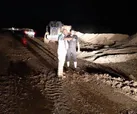 عملیات امدادی گل‌گهر دررفع آبگرفتگی معابر روستایی