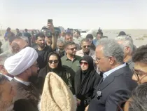 بازدید رئیس سازمان حفاظت محیط‌زیست از شهرستان نیمروز