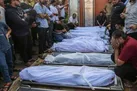 دفن ۲۴۰ شهید فلسطینی در گور‌های جمعی
