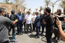 گزارش تصویری | بازدید رئیس صدا و سیما از پشت صحنه سریال طوبی