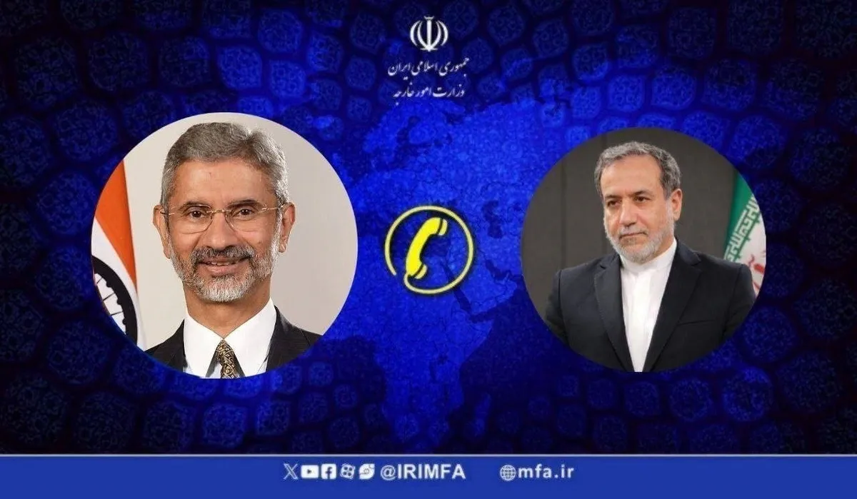 گفتگوی تلفنی وزرای امور خارجه جمهوری اسلامی ایران و هند