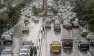 لغزندگی معابر تهران پس از بارش باران و عدم دید کافی | رانندگان با احتیاط برانند