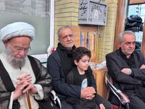 حضور رئیس جمهور در جمع عزاداران عاشورای حسینی در تبریز
