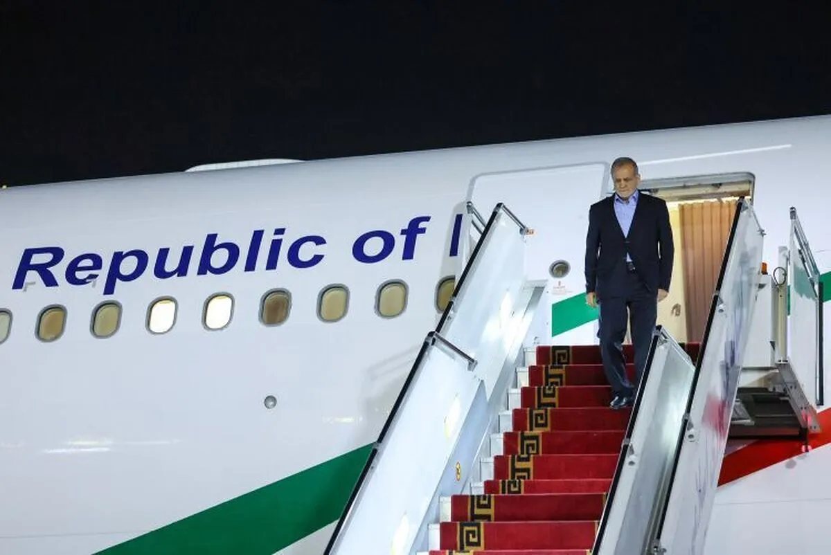 رئیس جمهور وارد ترکمنستان شد