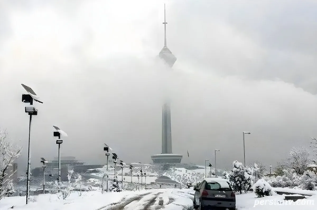 برف و باران در راه تهران