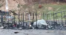 آتش سوزی در بازارچه محلی لاریخانی سیاهکل