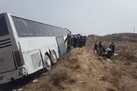 مصدوم شدن ۳۰ نفر در حادثه انحراف از مسیر اتوبوس بندرعباس – میبد