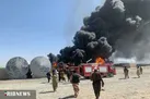 آتش سوزی در گمرک مرزی افغانستان با ایران مهار شد (+عکس)