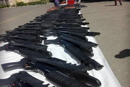 شناسایی محموله سلاح غیرمجاز در عملیات مشترک پلیس لرستان و کردستان/ ۶۵ قبضه سلاح شورشی کشف شد