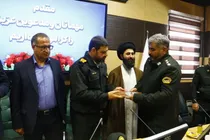 مراسم تکریم و معارفه فرمانده انتظامی شهرستان فیروزکوه برگزار شد