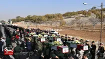 استقبال از پیکر مطهر ۶ شهید خوشنام در یاسوج