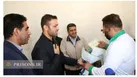 آزادی زندانی ایلامی با حضور معاون وزیر ورزش و قهرمانان المپیک