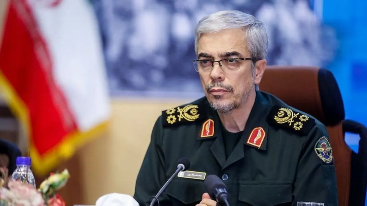 پیام تسلیت رئیس ستاد کل نیروهای مسلح در پی شهادت رئیس جمهور و هیات همراه طی حادثۀ سقوط بالگرد
