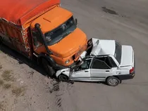مرگ مادر و ۲ فرزند در تصادف پراید با کامیون