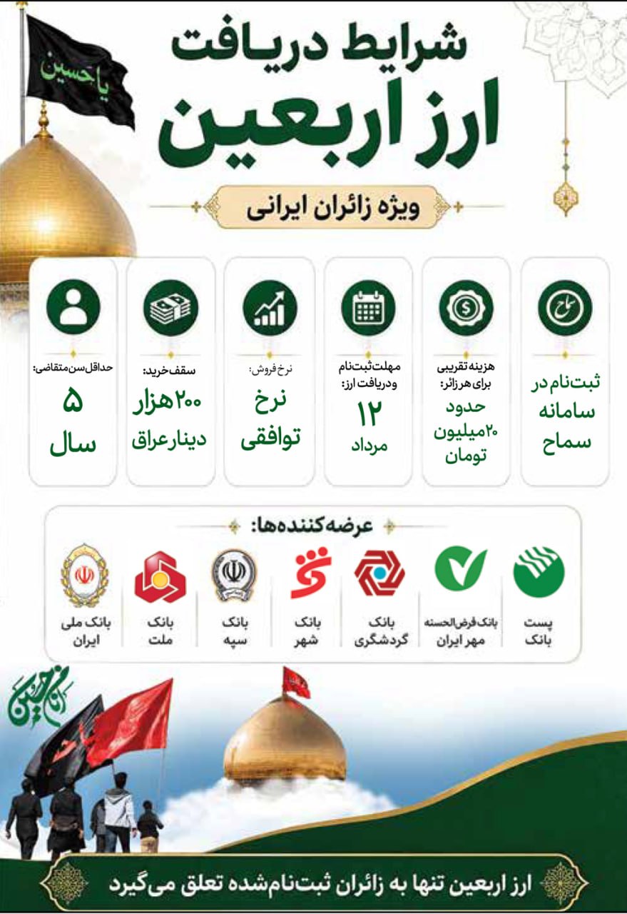 همه چیز درباره ارز اربعین همه چیز درباره ارز اربعین