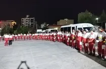 اعزام ۱۰ تیم هلال‌احمر کرمانشاه به عراق برای پوشش امدادی مراسم تشییع رهبر شهید انقلاب
