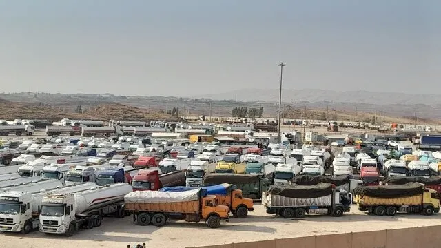 تردد ۲۵۵ هزار کامیون صادراتی از مرزهای کرمانشاه