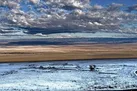 ببینید | برف در بیابان