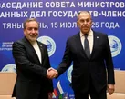 دیدار وزرای خارجه ایران و روسیه در حاشیه نشست سازمان همکاری شانگهای