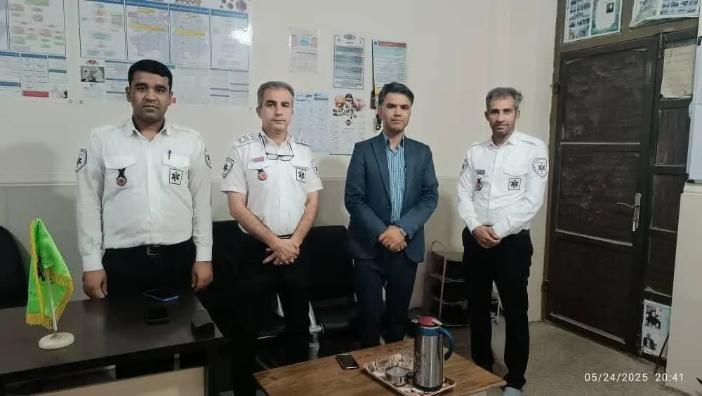 بازدید سرزده معاون هماهنگی امور عمرانی فرمانداری دشتستان از پایگاه‌های اورژانس برازجان