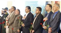 گلباران مزار شهدای فیروزکوه به مناسبت هفته دفاع مقدس