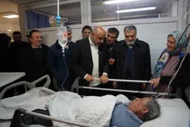 بازدید وزیر تعاون کار و رفاه اجتماعی از بیمارستان تامین اجتماعی تاکستان