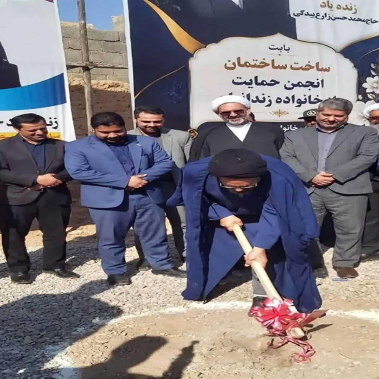 آغاز ساخت ساختمان انجمن حمایت از زندانیان مهریز با مشارکت خیران