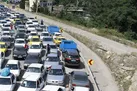 ترافیک سنگین در آزادراه تهران - شمال