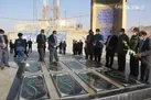 تجدید میثاق هنرمندان با شهدای گمنام در شهرکرد