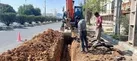 حفاری و اصلاح خط فاضلاب بلوار پاسداران اهواز
