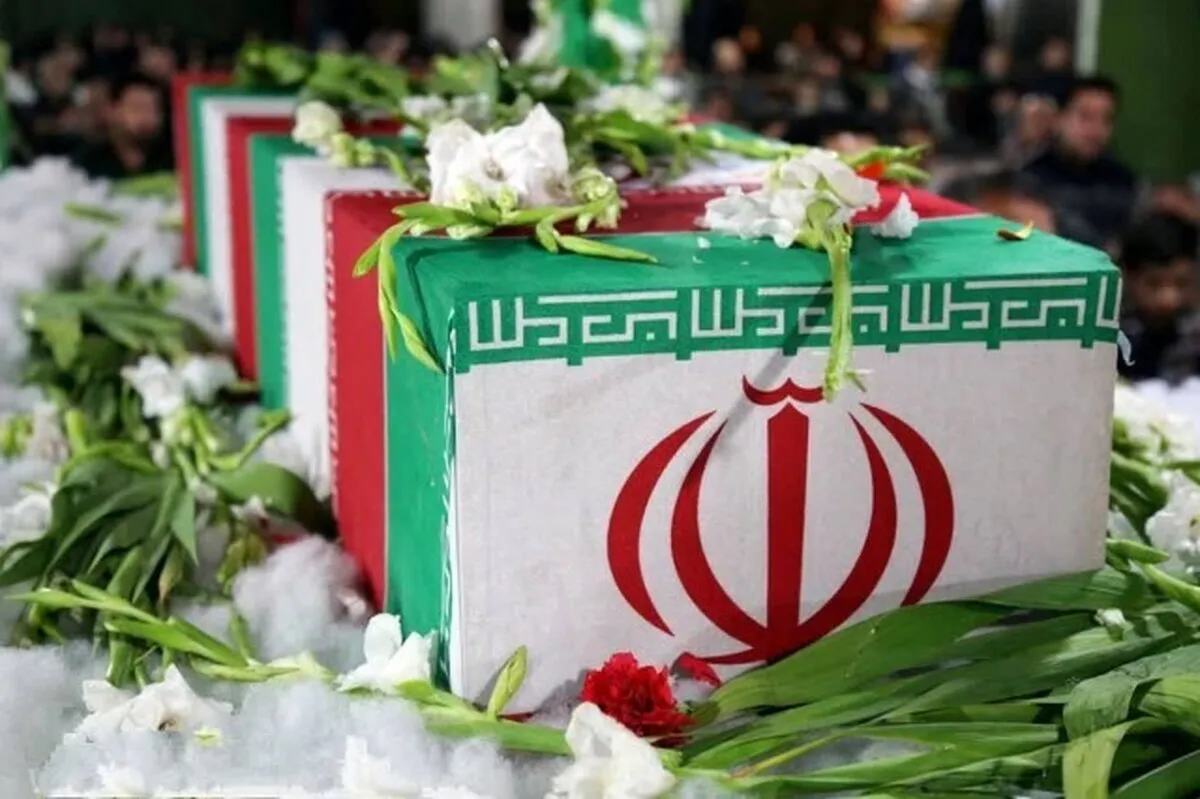 پیکر مطهر شهید گمنام در  دادگستری قزوین آرام می‌گیرد