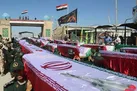 پیکر پاک و مطهر ۵۵ شهید تازه تفحص شده دفاع مقدس به آغوش وطن بازگشتند