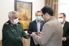 دیدار و تجلیل سردار بابازاده از ستاره‌ هنر ایران استاد رسول حاجی زاده