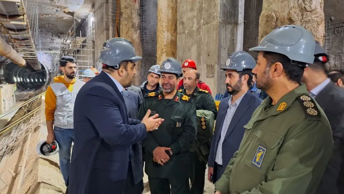 بازدید فرمانده سپاه استان تهران‌ از پروژه متروی اسلامشهر