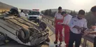 ۱ مصدوم در واژگونی یک دستگاه خودرو پراید در کنگاور