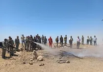 مانور مشترک اطفاء حریق در منطقه کوهستانی  در استان هرمزگان برگزار شد