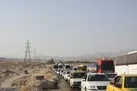 تردد در دو لاین محور مهران به ایلام | ترافیک سنگین در محورهای شمالی
