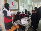 ارائه خدمات رایگان پزشکی به اهالی صدرآباد توسط کاروان سلامت هلال‌احمر اشکذر