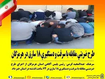 طرح ضربتي مقابله با سرقت و دستگيري 18 سارق در هرمزگان 