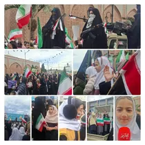 اجتماع دختران جان فدای اردبیلی در دفاع از کشور