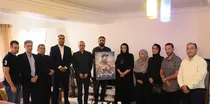 حضور اعضای هیأت‌ رئیسه فدراسیون در مراسم سالگرد درگذشت حمیدرضا درجاتی