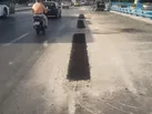 اصلاح و رفع خطر حفره‌های پل بزرگمهر