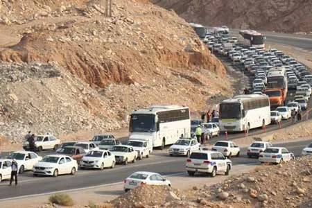 ‌ترافیک سنگین در محور ایلام-مهران