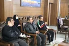 دیدار قهرمان کشتی فرنگی جهان با استاندار کرمان