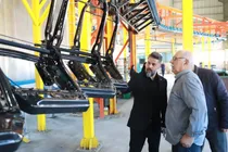 بازدید مدیرعامل شرکت شهرک‌های صنعتی استان اردبیل از شهرک صنعتی غیردولتی حدید مبتکران