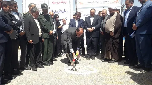 مخزن ۲۰۰۰ متر مکعبی آب  سرابباغ آبدانان کلنگ زنی شد